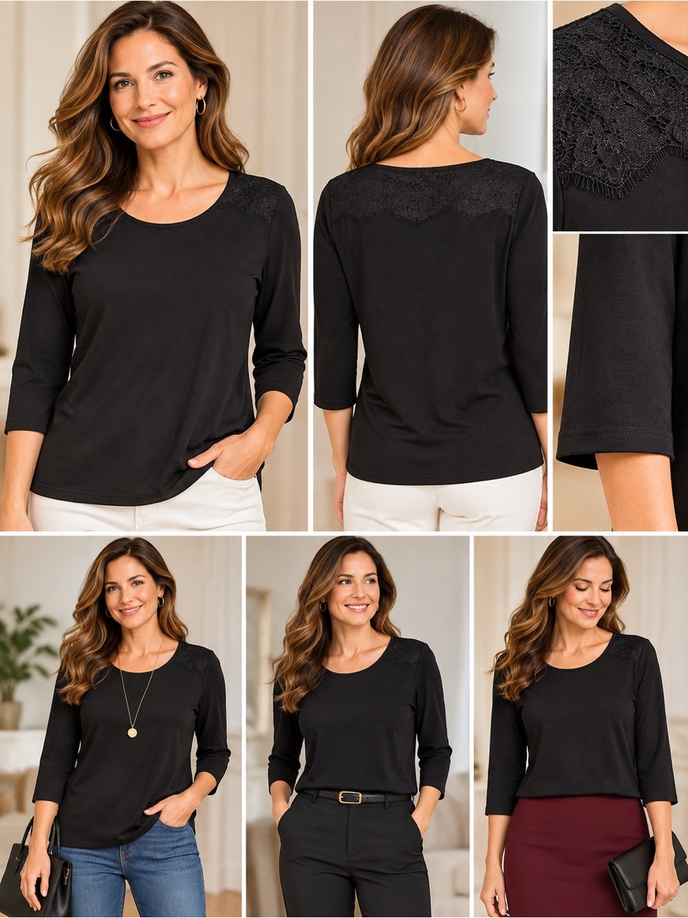 Talbots Women’s Navy Blue Long Sleeve Top – Size M – NWT